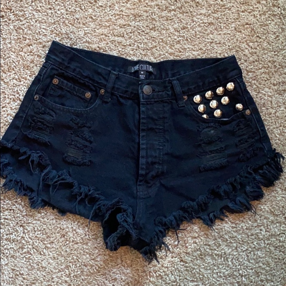 4 for $45 🌸 Black Denim Short Shorts